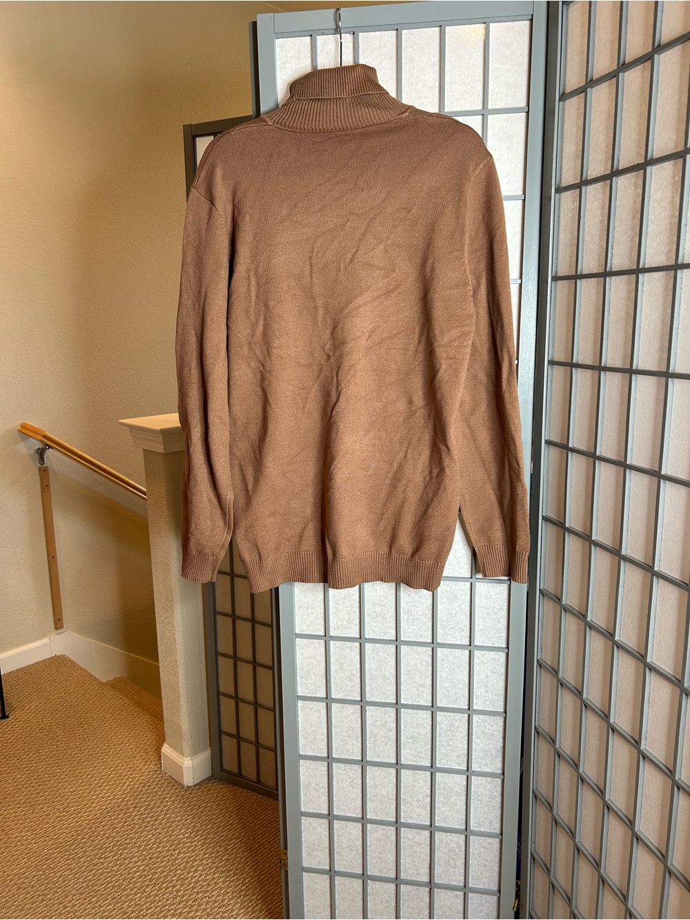 NWT De-Niko Men's Brown Turtleneck Sweater - Picture 5 of 5